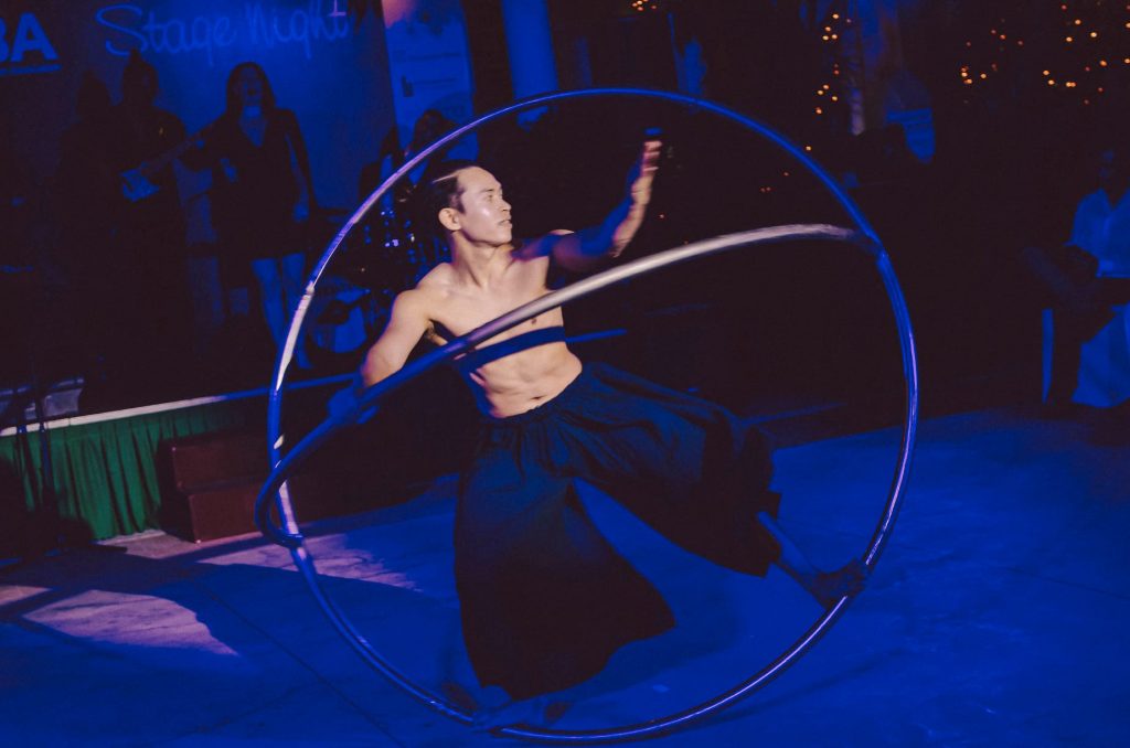 GBA German Business Association Vietnam Event Huy Acrobat Cyr Wheel