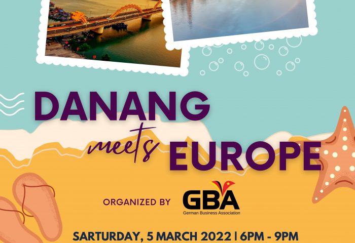 Danang Meets Europe Poster Invitation 50 × 80cm