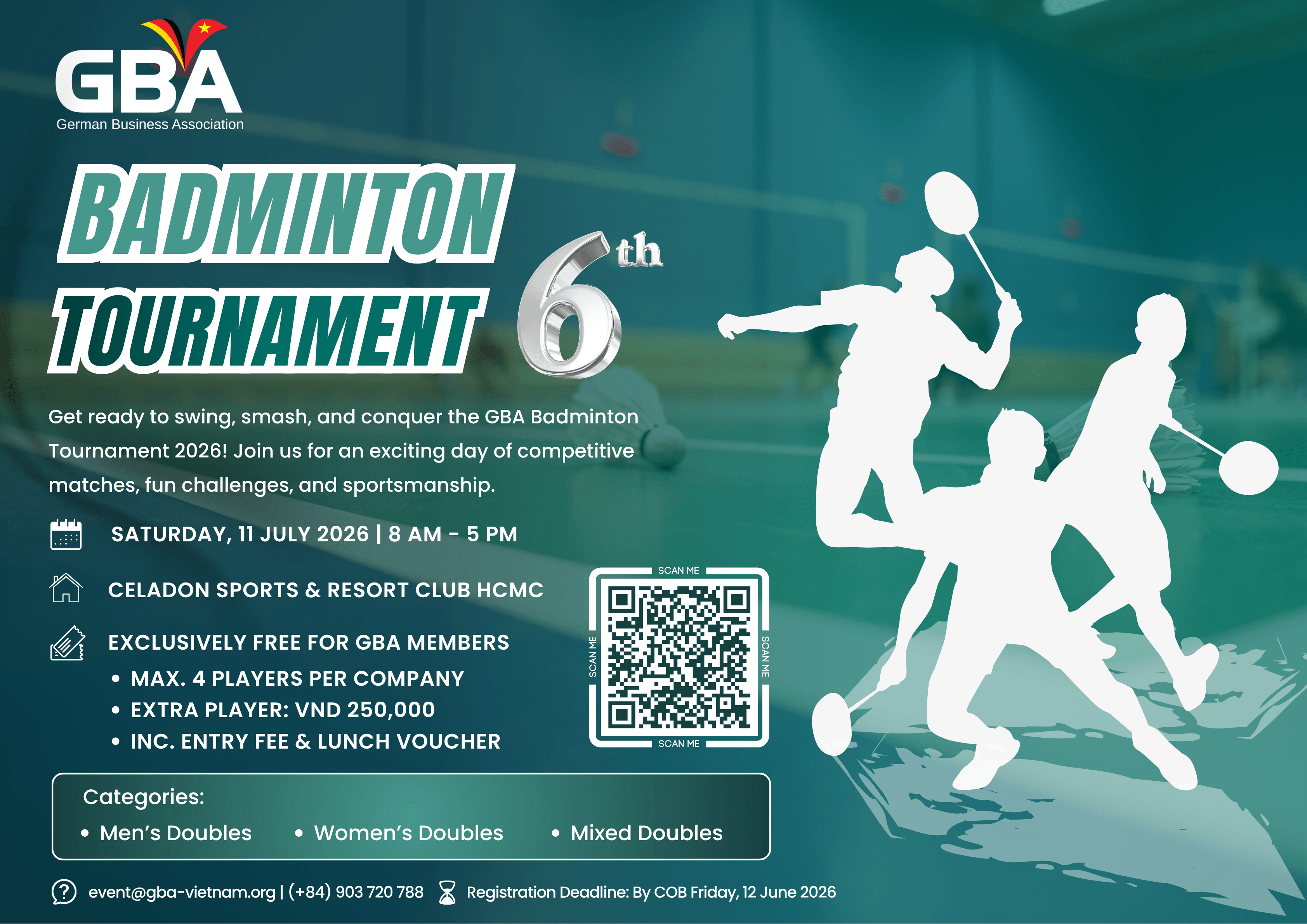 GBA Badminton Tournament 21 June 2025