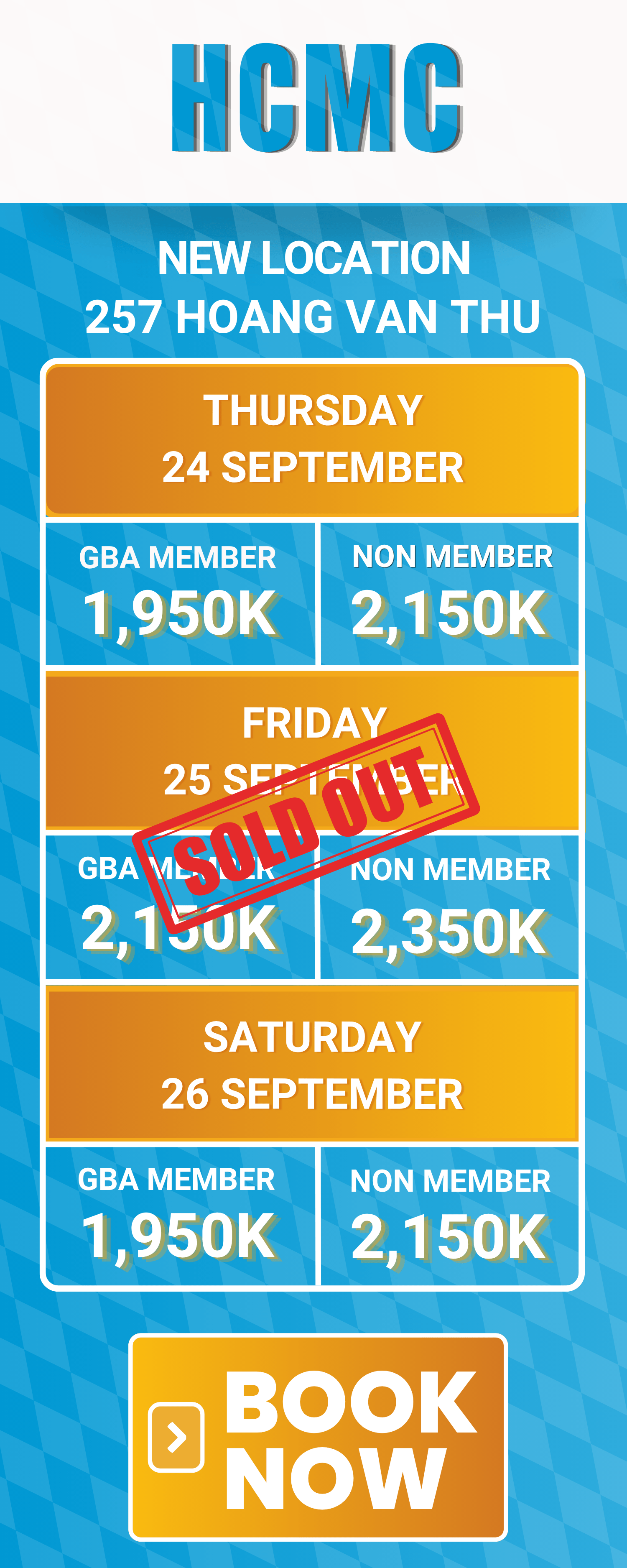 GBA Oktoberfest Vietnam Ticket Price HCMC