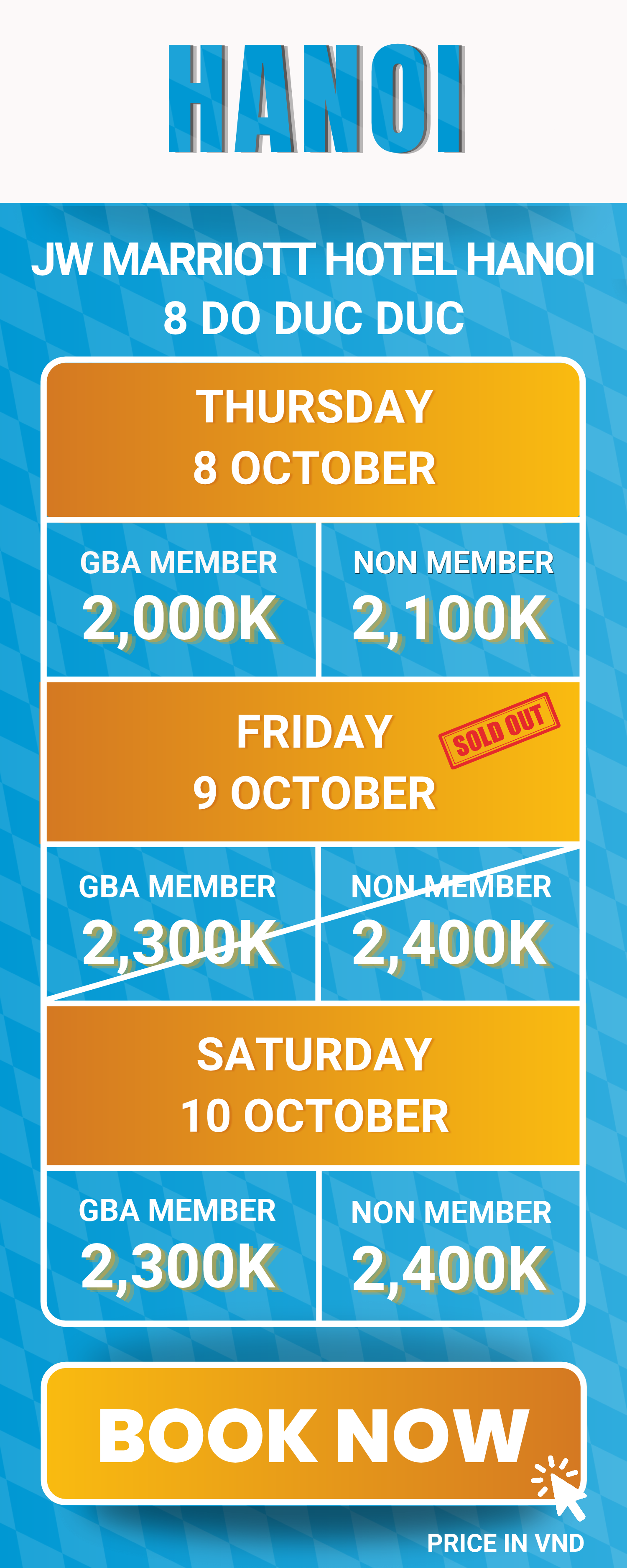 Hanoi GBA Oktoberfest Vietnam Ticket Prices Hanoi GBA Oktoberfest Vietnam Ticket Prices