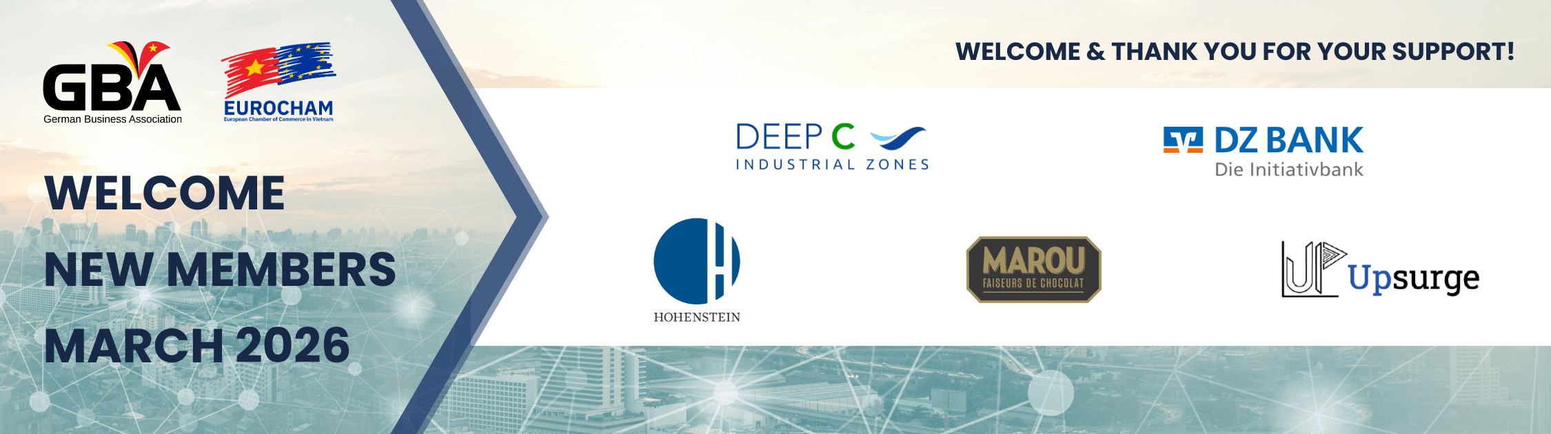 Welcome new member Mar. 2026